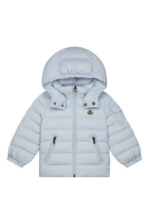 light-blue goose down jacket MONCLER KIDS | J29511A000035307970C